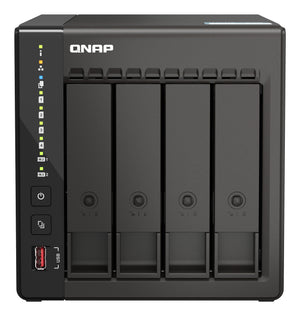 QNAP TS-453E NAS Tower Intel® Celeron® J6412 8 GB 32 TB HDD QNAP QTS Black