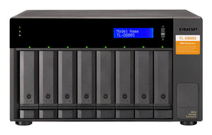 QNAP TL-D800S HDD/SSD enclosure Black 2.5/3.5"