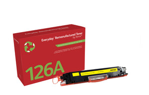 Everyday™ Yellow Remanufactured Toner by Xerox compatible with HP 126A (CE312A), Standard capacity