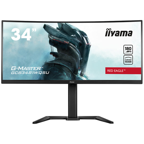 iiyama G-Master 34" Ultra-Wide Quad HD 180Hz FreeSync Curved Monitor (GCB3481WQSU-B1)