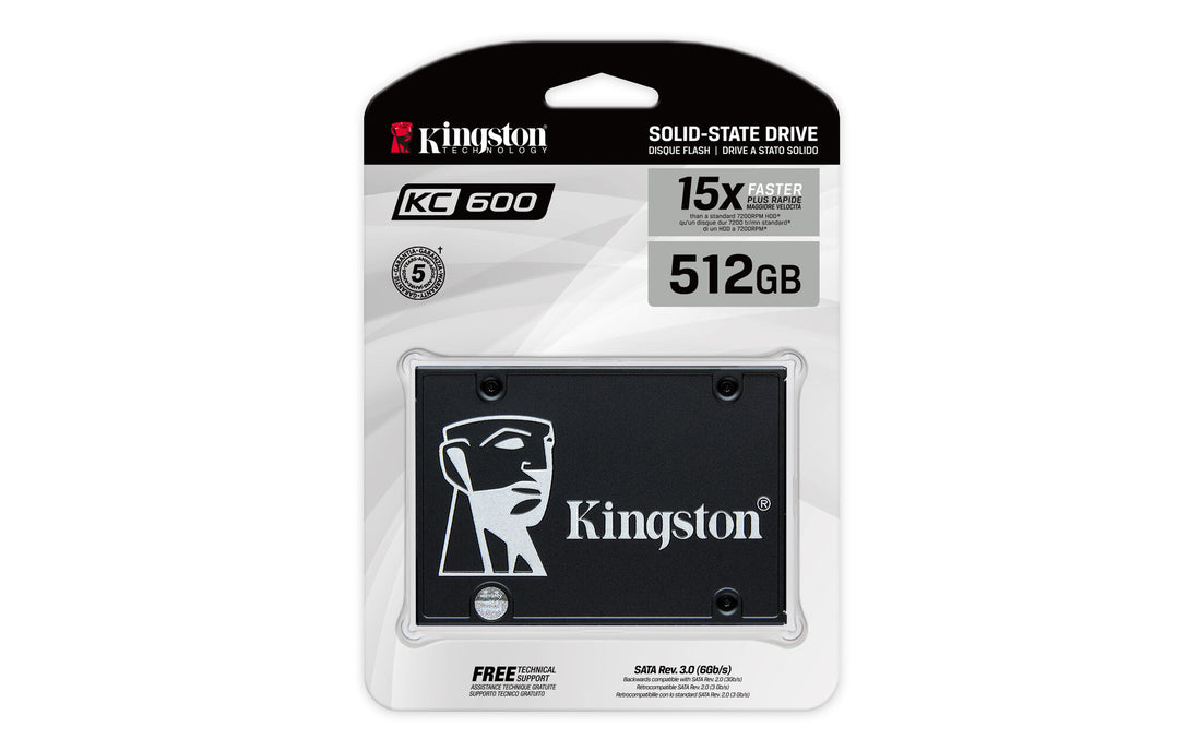 Kingston Technology 512G SSD KC600 SATA3 2.5"