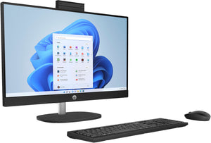 HP 24-cr1234na Intel Core Ultra 5 125U 60.5 cm (23.8") 1920 x 1080 pixels All-in-One PC 16 GB DDR5-SDRAM 512 GB SSD Windows 11 Home Wi-Fi 6 (802.11ax) Black