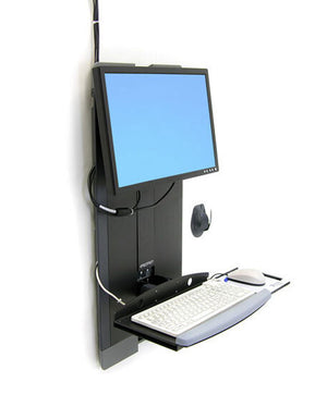 Ergotron StyleView® Vertical Lift, High Traffic Areas 61 cm (24") Wall Black