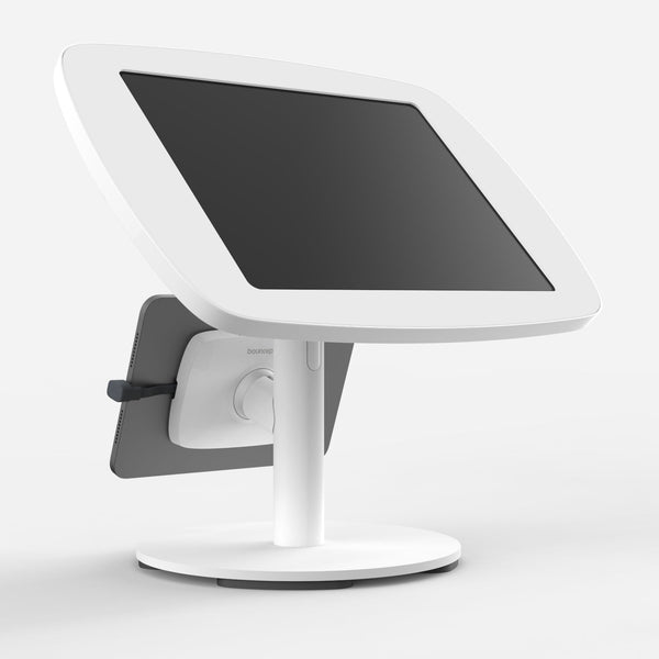 Bouncepad Original Twin + Counter Base | Apple iPad Air 1st Gen 13-inch (2024) | White | Exposed Front Camera and Home Button
