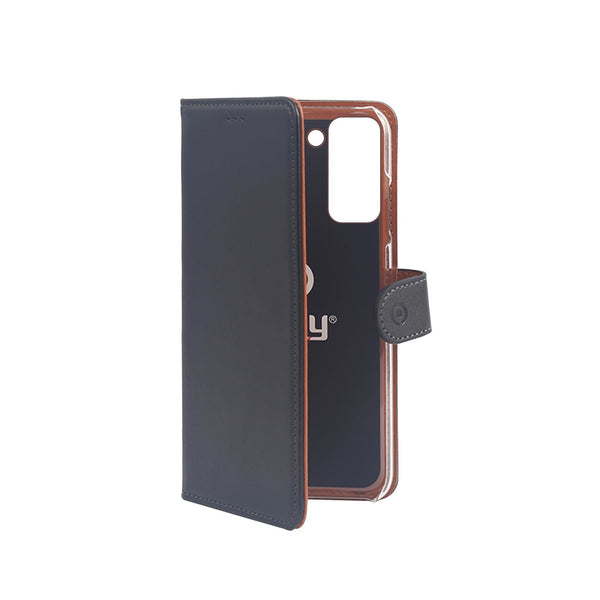 Celly Wally mobile phone case 15.8 cm (6.2") Folio Black, Brown