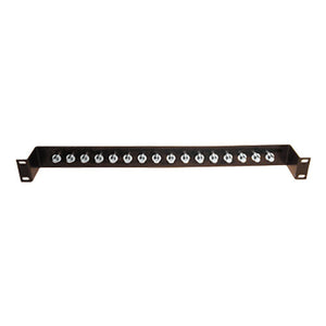 Cablenet 16 Way 1u Loaded BNC Panel Black