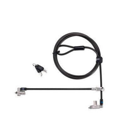 Kensington Slim N17 2.0 Keyed Dual Head Laptop Lock for Wedge-Shaped Slots - Supervisor Keyed