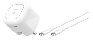 Belkin WCH019MY1MWH-B6 mobile device charger Universal White AC Fast charging Indoor