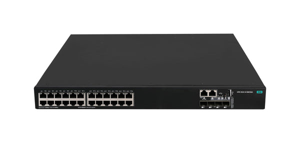 HPE Networking Comware Switch 24 10/100/1000BASE-T 4 10G/1G BASE-X SFP+ 1 Exp 2 Fan Tray 2 PS 5520HI