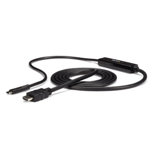 StarTech.com 6ft (2m) USB C to HDMI Cable - 4K 30Hz USB Type-C to HDMI Video Display Converter - USB-C DP Alt Mode to HDMI Monitor Adapter Cord - Thunderbolt Compatible