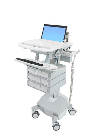 Ergotron StyleView Aluminium, Grey, White Laptop Multimedia cart
