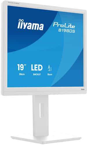 iiyama ProLite B1980S-W1 computer monitor 48.3 cm (19") 1280 x 1024 pixels SVGA LED White