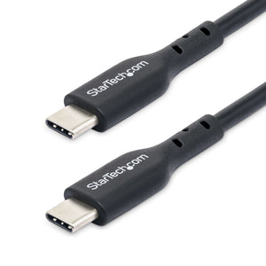 StarTech.com 13ft (4m) USB-C Charging Cable, Charge & Sync, 60W (3A) PD, USB 2.0 Laptop Charger Cable, TPE Jacket - Black USB C Charging Cord
