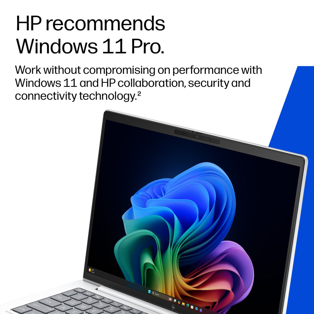 HP DW6G1AT laptop Copilot+ PC Intel Core Ultra 7 35.6 cm (14") WUXGA 32 GB LPDDR5x-SDRAM 512 GB SSD Wi-Fi 7 (802.11be) Windows 11 Pro Silver