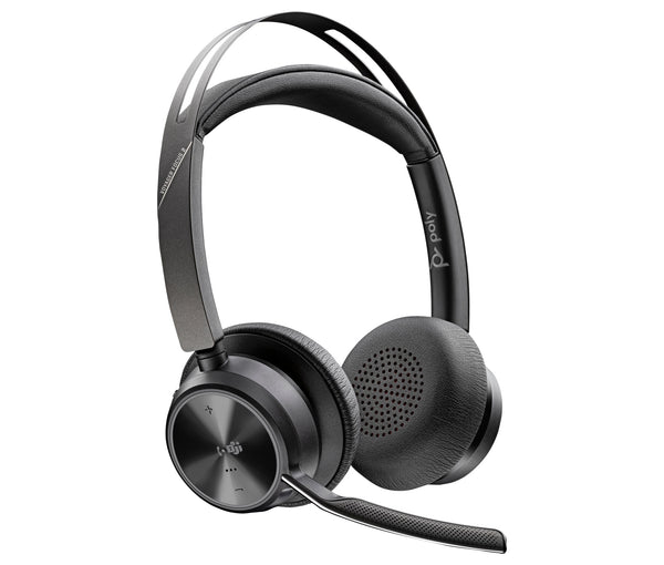 Poly Voyager Focus 2-M USB-C-C Headset USB-C/A Adapter Charging Stand