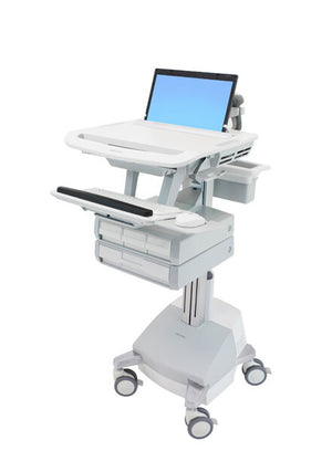 Ergotron StyleView Aluminium, Grey, White Laptop Multimedia cart