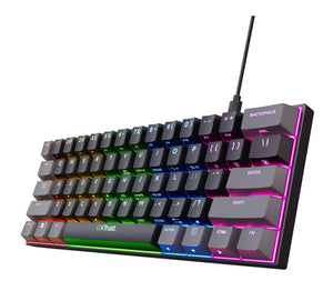 Trust GXT 867 Acira keyboard Gaming USB QWERTY UK English Black, Grey