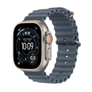 Apple Watch Ultra 3 GPS + Cellular 49mm Natural Titanium Case with Anchor Blue Ocean Band