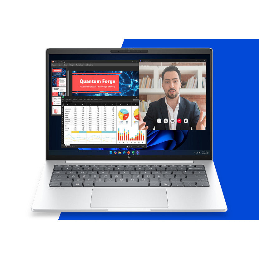 HP EliteBook 8 G2i 14 inch Notebook Next Gen AI PC Wolf Pro Security Edition Copilot+ PC Intel Core Ultra 7 Laptop 35.6 cm (14") WUXGA 32 GB DDR5-SDRAM 512 GB SSD Wi-Fi 7 (802.11be) Windows 11 Pro Silver