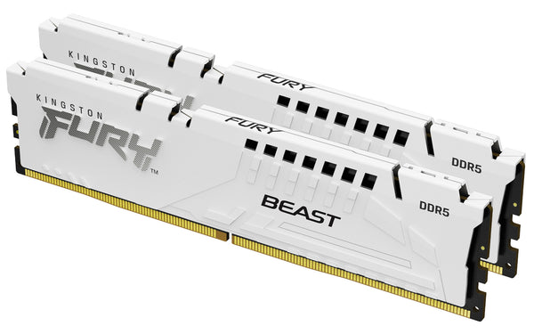 Kingston Technology FURY Beast 64GB 5200MT/s DDR5 CL40 DIMM (Kit of 2) White XMP