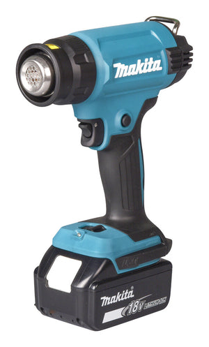 Makita Heat Gun - Hot air gun 200 l/min 550 °C - Black/Teal (DHG181ZJ)