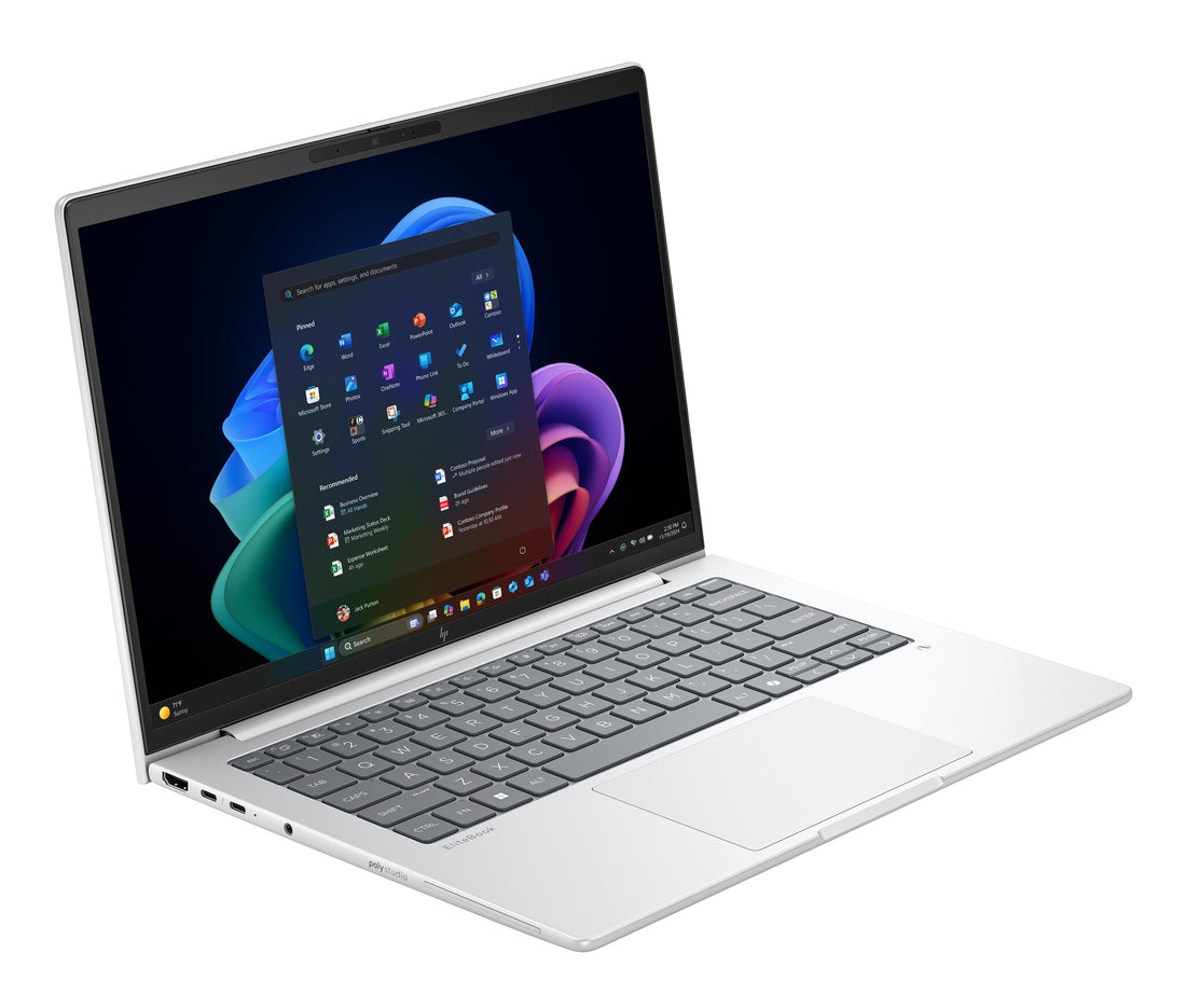 HP EliteBook 8 G1i Next Gen AI PC Copilot+ PC Intel Core Ultra 7 266V Laptop 35.6 cm (14") WUXGA 16 GB LPDDR5x-SDRAM 512 GB SSD Wi-Fi 7 (802.11be) Windows 11 Pro Silver