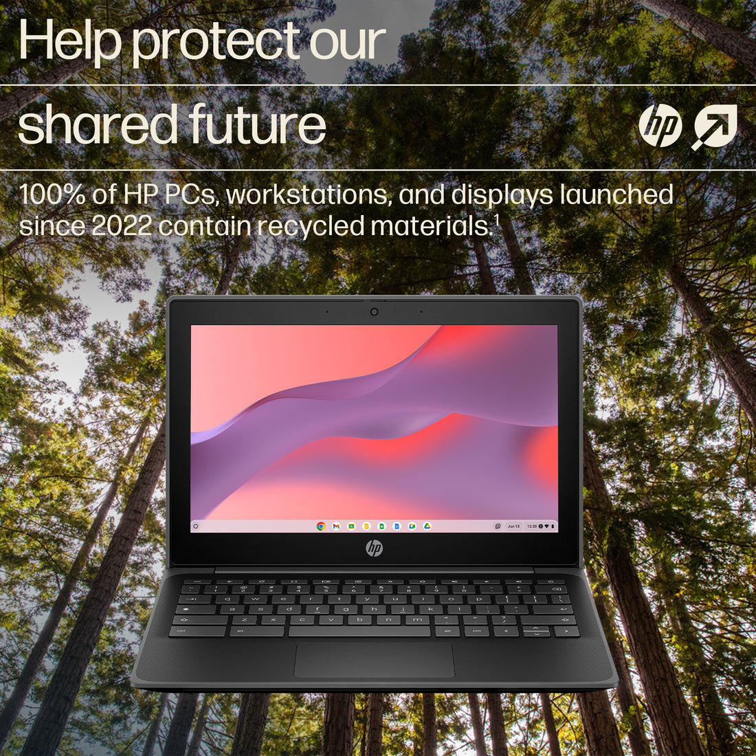 HP Fortis Flip G1i Chromebook Intel® N N150 29.5 cm (11.6") Touchscreen HD 8 GB LPDDR5x-SDRAM 64 GB eMMC Wi-Fi 6E (802.11ax) ChromeOS Black