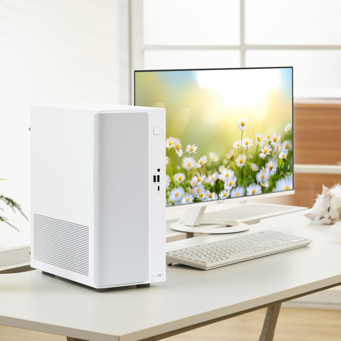 ASUS V500 Mini Tower V501MV-W521H34W Intel Core 5 210H 16 GB DDR5-SDRAM 512 GB SSD Windows 11 Home PC White