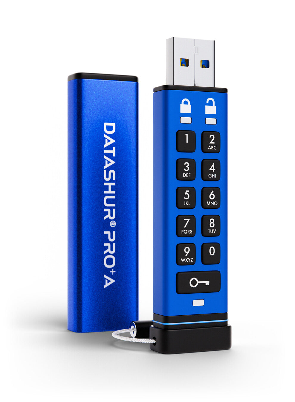 iStorage datAshur PRO+A 32GB | FIPS 140-3 Level 3 Certified | BSPA Certified | Secure USB Type-A drive | AES-XTS 256-bit Hardware Encryption | PIN protected