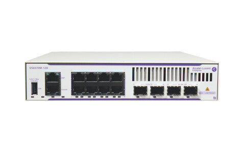 Alcatel-Lucent Enterprise OS6570M-12SWITCHWITHACINPUT UKCORD Light grey, White