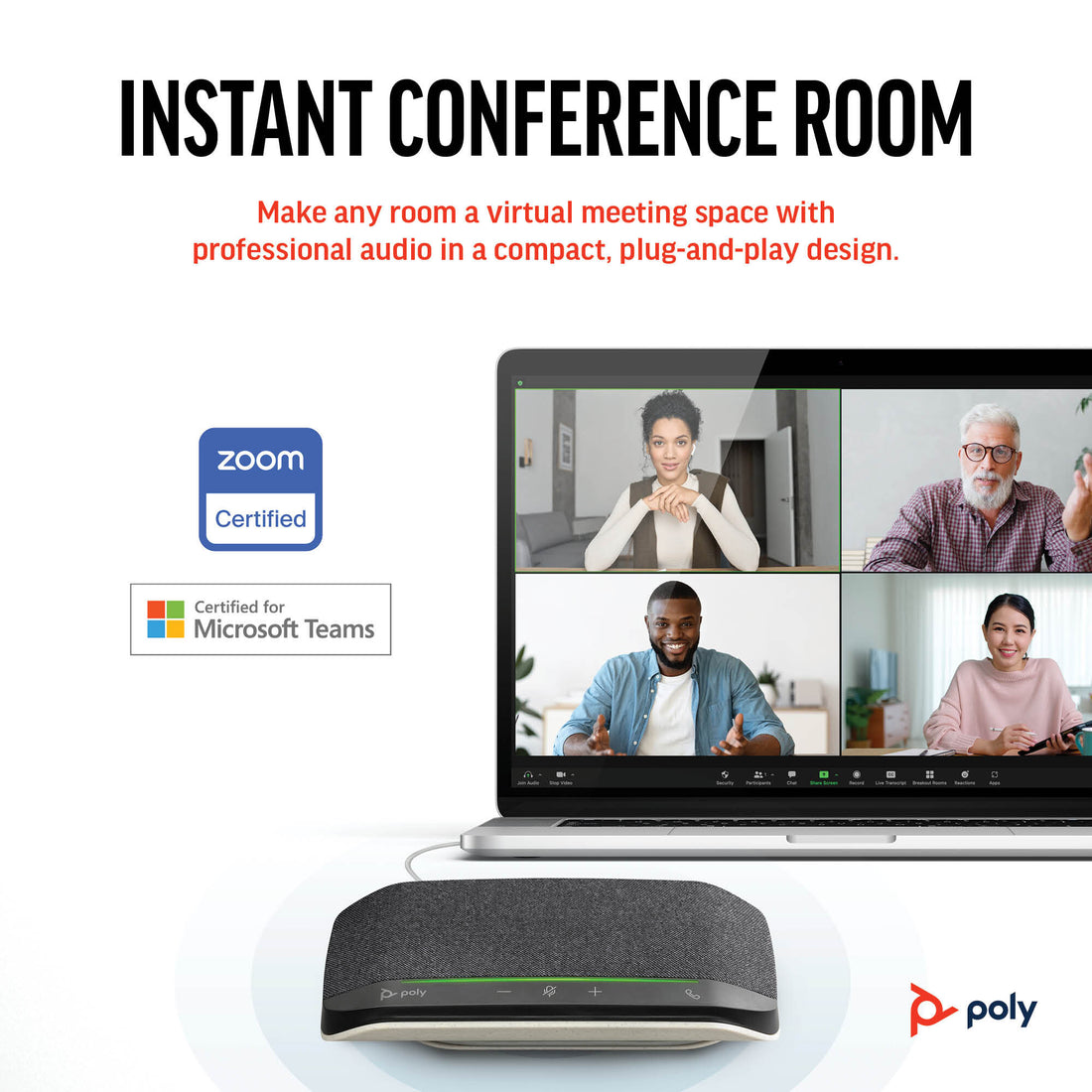 Poly Sync 10 USB-A USB-C Speakerphone