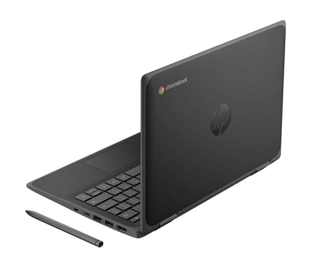 HP Fortis Flip G1i Chromebook Intel® N N150 29.5 cm (11.6") Touchscreen HD 8 GB LPDDR5x-SDRAM 64 GB eMMC Wi-Fi 6E (802.11ax) ChromeOS Black