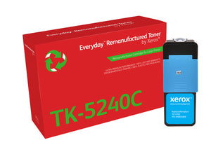 Everyday™ Cyan Remanufactured Toner by Xerox compatible with Kyocera TK-5240C, Standard capacity