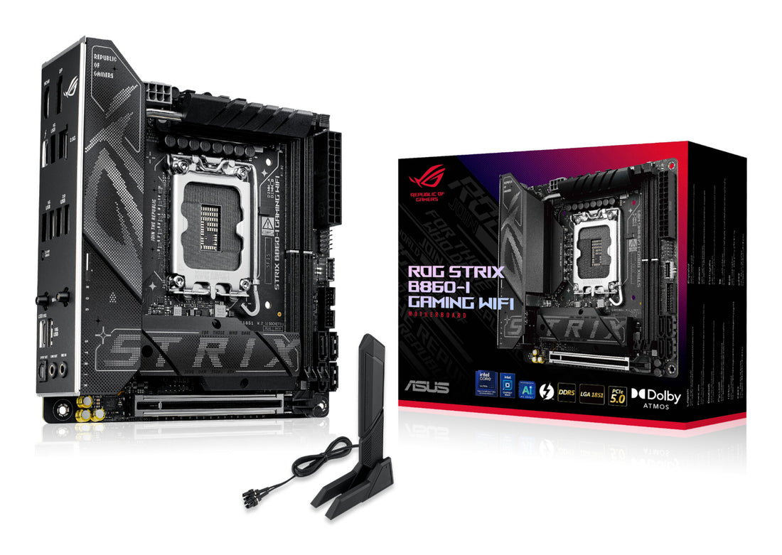 ASUS ROG STRIX B860-I GAMING WIFI Intel B860 LGA 1851 (Socket V1) mini ITX