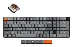 Keychron K17 Max keyboard Universal USB + RF Wireless + Bluetooth QWERTY UK English Black