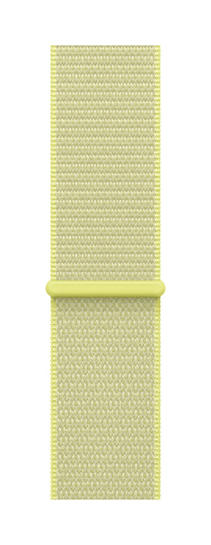 Apple MFF94ZM/A smart wearable accessory Band Yellow Nylon, Recycled polyester, Spandex
