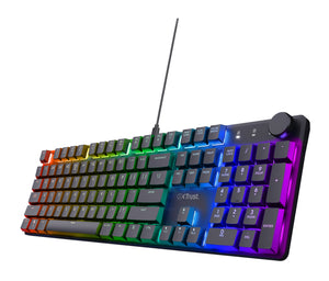 Trust GXT 866 Torix keyboard Gaming USB QWERTY UK English Black
