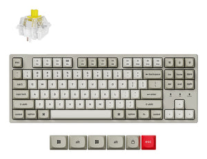 Keychron C1 Pro 8K keyboard Home/Office USB QWERTY UK English Beige