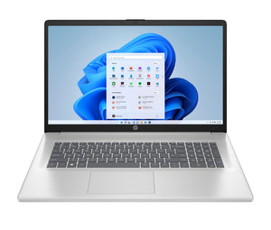 HP Laptop 17-cn3007na Intel® N i3-N305 43.9 cm (17.3") Full HD 8 GB DDR4-SDRAM 512 GB SSD Wi-Fi 6 (802.11ax) Windows 11 Home Silver