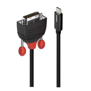 Lindy 0.5m USB Type C to DVI Adapter Cable