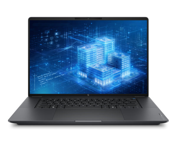 HP E82HSET laptop Copilot+ PC 40.6 cm (16") WUXGA 64 GB LPDDR5x-SDRAM 1 TB SSD Wi-Fi 7 (802.11be) Windows 11 Pro AI Workstation, AI PC Black, Grey