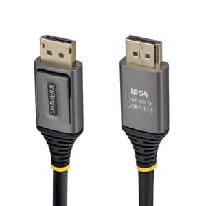 StarTech.com 50cm DisplayPort 2.1 Cable, VESA Certified DP54 DisplayPort Cable, Uncompressed 8K 60Hz, 10K 60Hz/8K 144Hz/4K 240Hz w/DSC 1.2a, DP 2.1 Monitor Cord