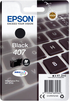 Epson 407L Keyboard DURABrite Ultra Single Black Ink
