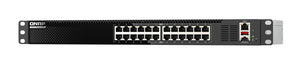 QNAP QSW-M3224-24T network switch Managed L3 10G Ethernet (100/1000/10000) 1U Black, Silver
