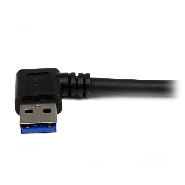 StarTech.com 1m Black SuperSpeed USB 3.0 (5Gbps) Cable - Right Angle A to B - M/M