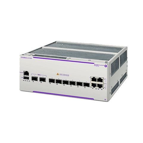 Alcatel-Lucent Enterprise OS6865-U12X-CH network switch Unmanaged L2/L3 Gigabit Ethernet (10/100/1000) Power over Ethernet (PoE) 2U Grey, White