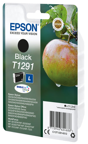 Epson Apple T1291 DURABrite Ultra Single Black Ink