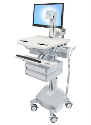 Ergotron StyleView Aluminium, Grey, White Flat panel Multimedia cart
