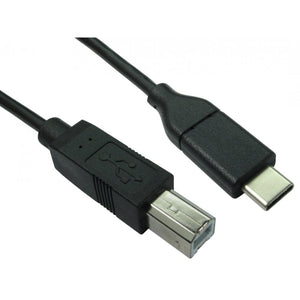 Cables Direct USB3C-872 USB cable USB 2.0 2 m USB C USB B Black