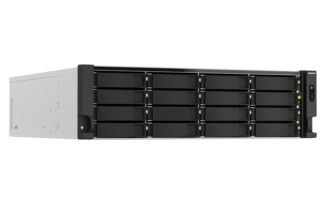 QNAP TS-h2287XU-RP NAS Rack (3U) Intel Xeon E E-2378 64 GB DDR4 288 TB QuTS hero Aluminium, Black